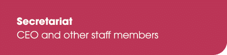 Secretariat CEO and other staff members